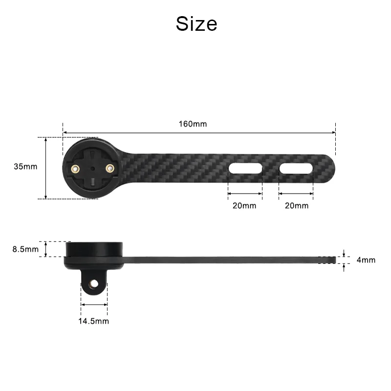 Fietscomputerhouder Koolstofvezel Beugel Racefiets Stopwatch Snelheidsmeter Mount Voor Garmin Bryton Gopro Adapter Light Stand