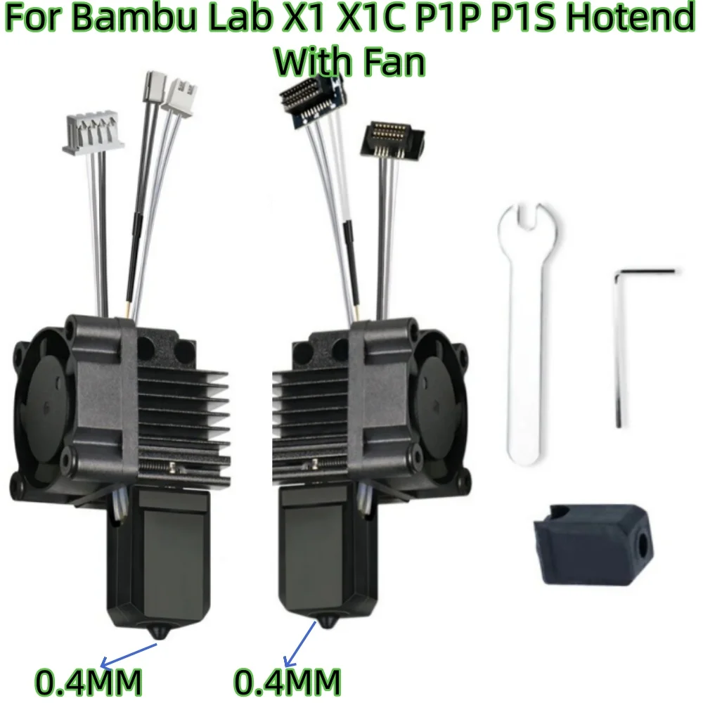 For Bambu Lab X1 X1C P1P P1S Hotend With Fan V2.0 Print Head