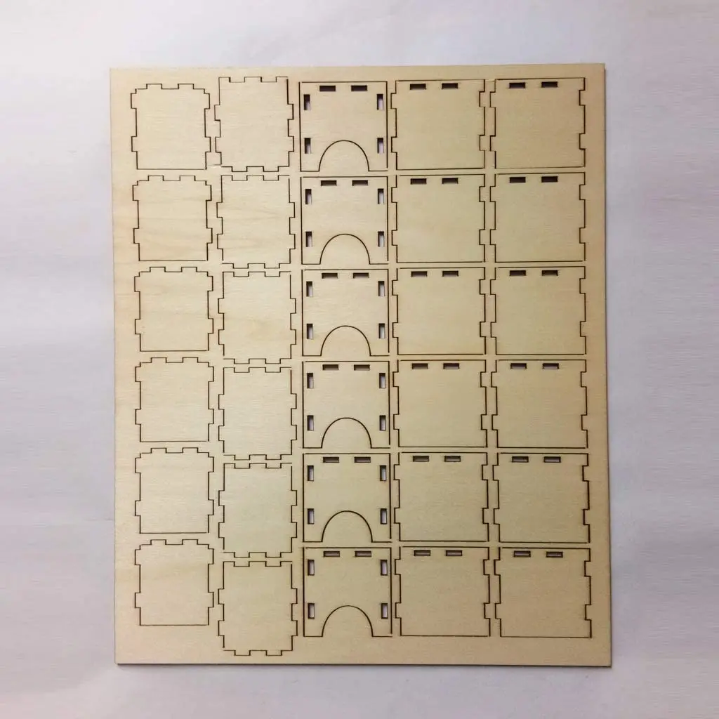 N38R_ Calendário do Advento de madeira Eid e Ramadan Mubarak