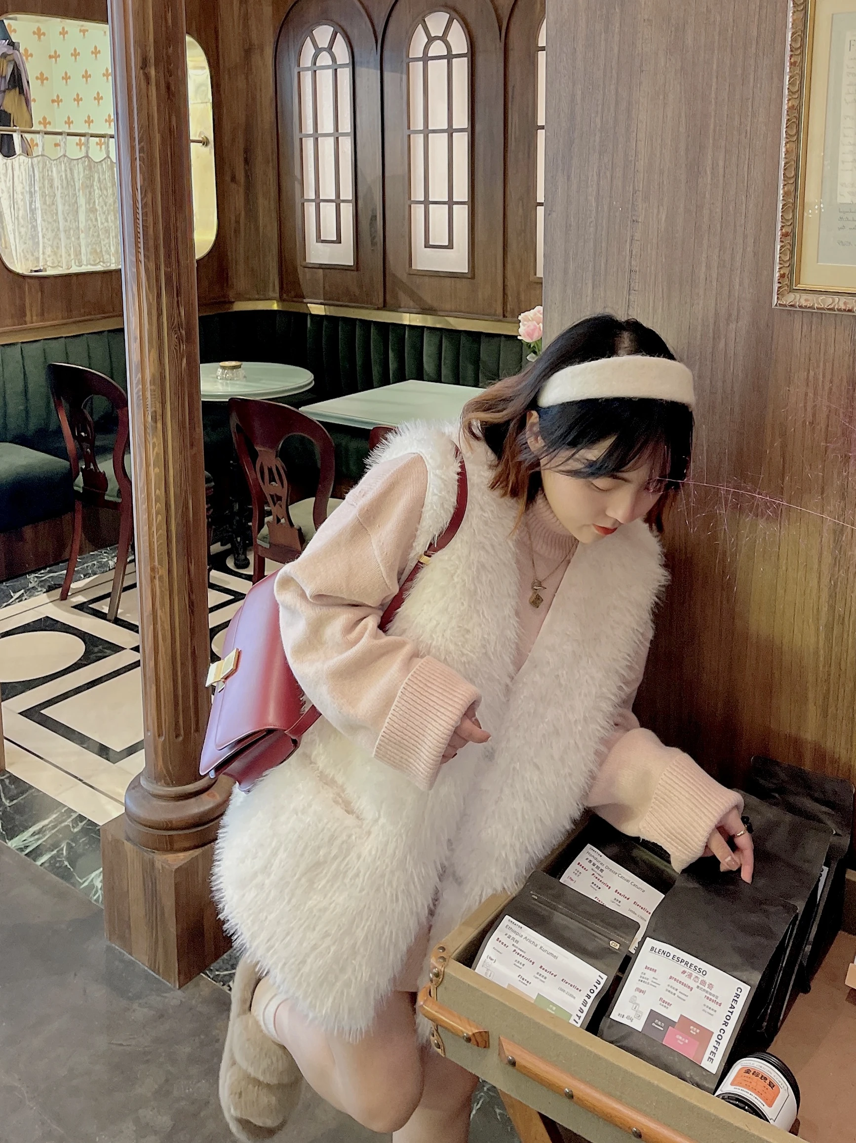 

Ele Small Size Soft Plu Vest Bird Soft Cozy Premium Quali Fur Eco-Friendly Jaet Long Sve Mid-Length Faionable