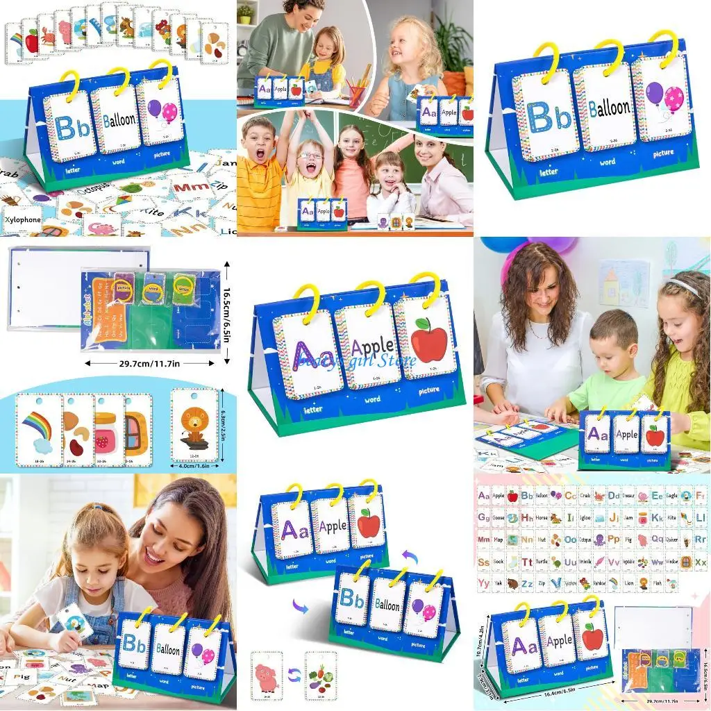 C7AB Multitheme Language Cards 78PCs Alphabets Vocabulary Set For Early Education