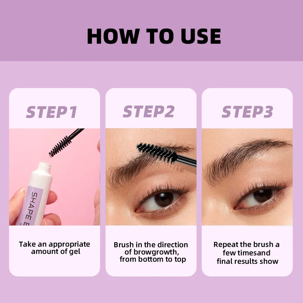 Gel transparent pour les sourcils de Regina, pommade à séchage rapide, longue durée, prévient les sourcils, crème saillante, maquillage pour les yeux