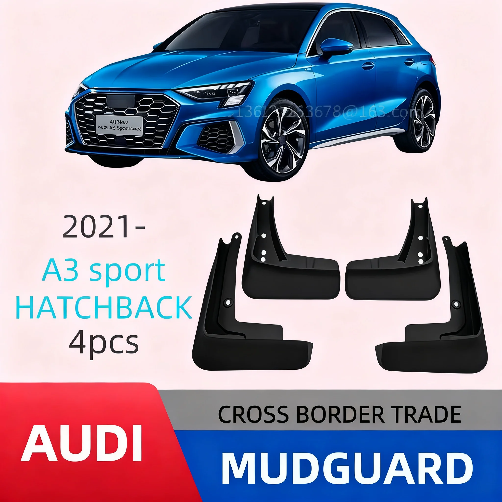 

Suitable for Audi A3 Sport Hatchback 2021-2025 two-box sports version fender tilesmud flaps