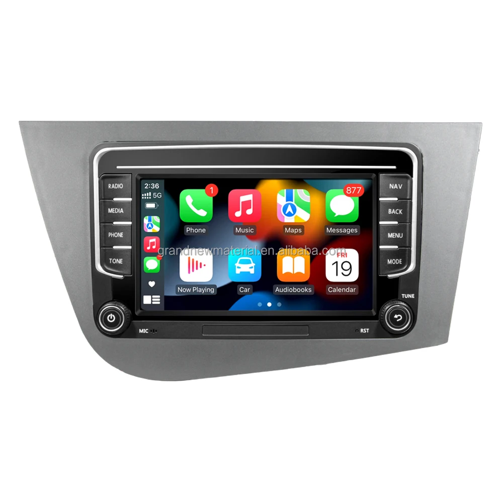 

2025 hot sale GRANDnavi 9Inch Android System Car Radio for Seat Leon 2 Android Car Radio 2005 2012 CarPlay Android Auto GPS Mirr