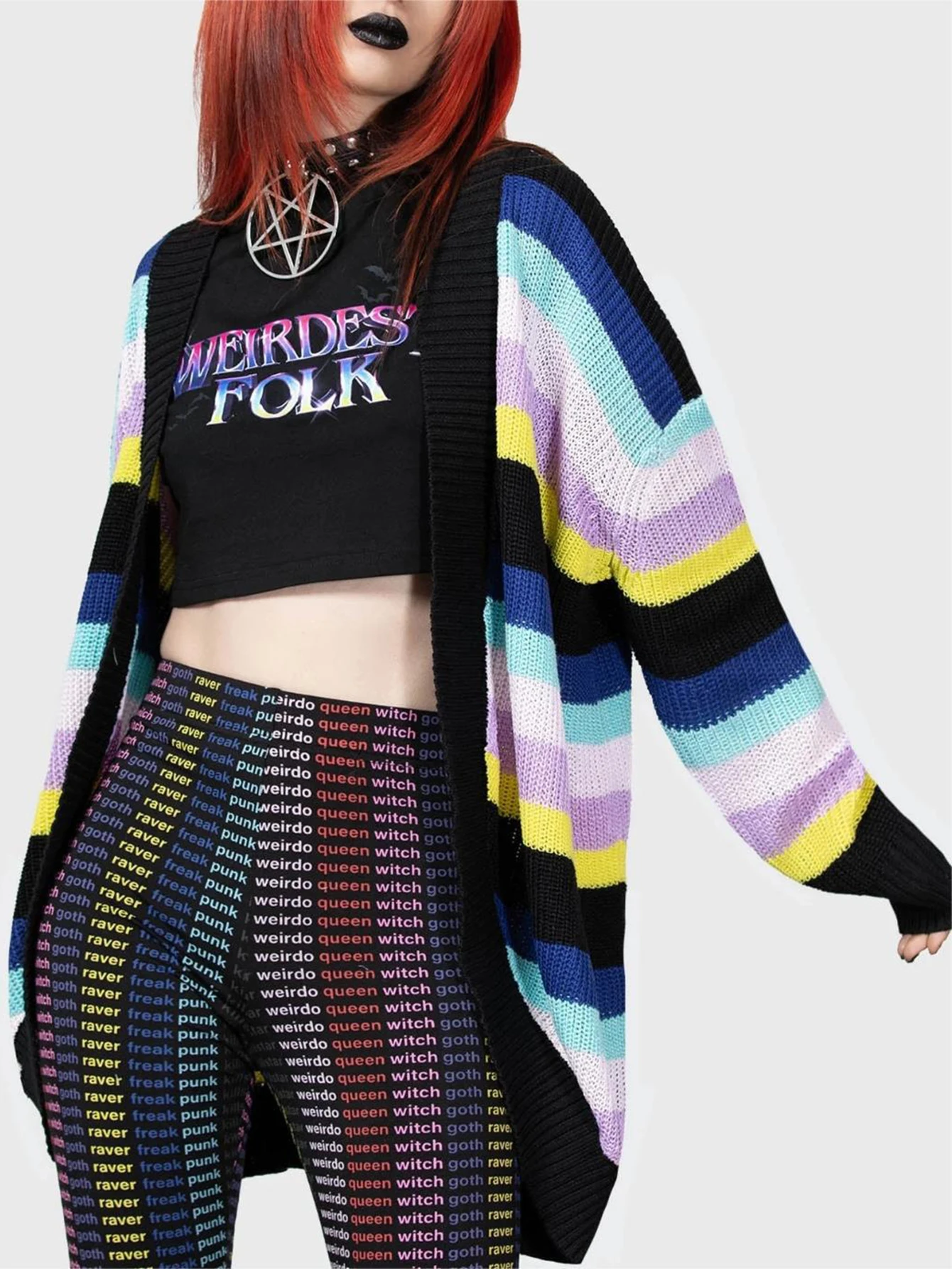 

UNIKTEE женский кардиган с длинными рукавами, повседневный модный полосатый топ на пуговицах спереди, осенне-зимний топ для женщин