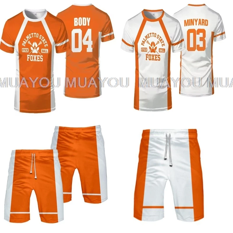 Cosplay The Foxhole Court Palmetto State Foxes Hockey Jersey WILDS MINYARD 3D T-shirt Anime Cartoon Clothes Men Tees Tops