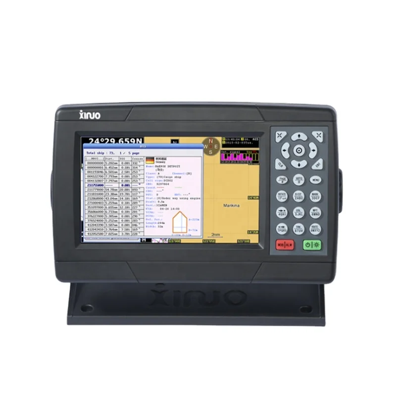 XF-607B 7'' GNSS GPS Chart Plotter Class B AIS Transponder Combo Marine Electronics Maritime Navigation Communication