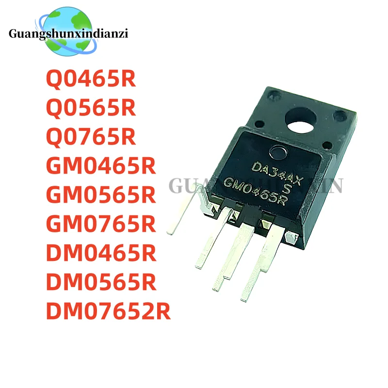 10PCS NEW Q0465R Q0565R Q0765R GM0465R GM0565R GM0765R DM0465R DM0565R DM07652R TO-220F Best Quality In Stock