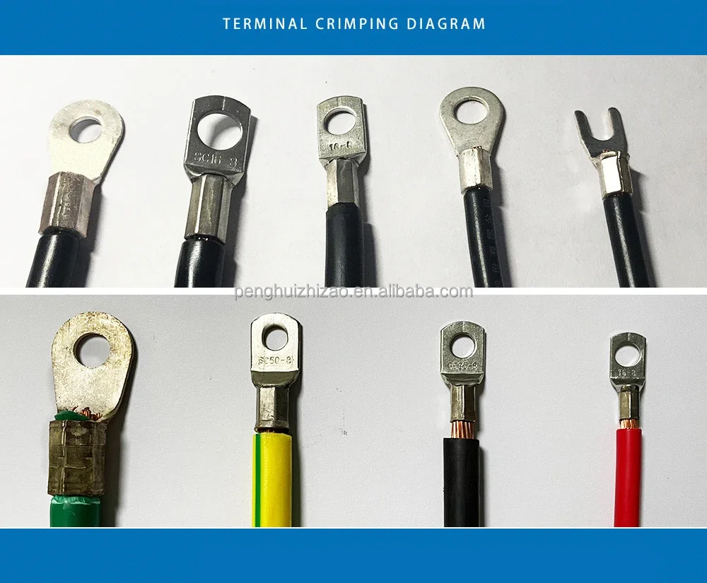 10T hydraulische Terminal-Crimpmaschine 2,5 bis 70 SQMM große Kabelschuh-Press-Terminalmaschine