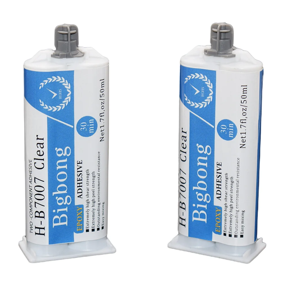 

2pcs Epoxy Resin Adhesive 50ml 1:1 Strong Adhesives Transparent Structural AB Glues for Wood Glass Plastic Metal Ceramic Bonding