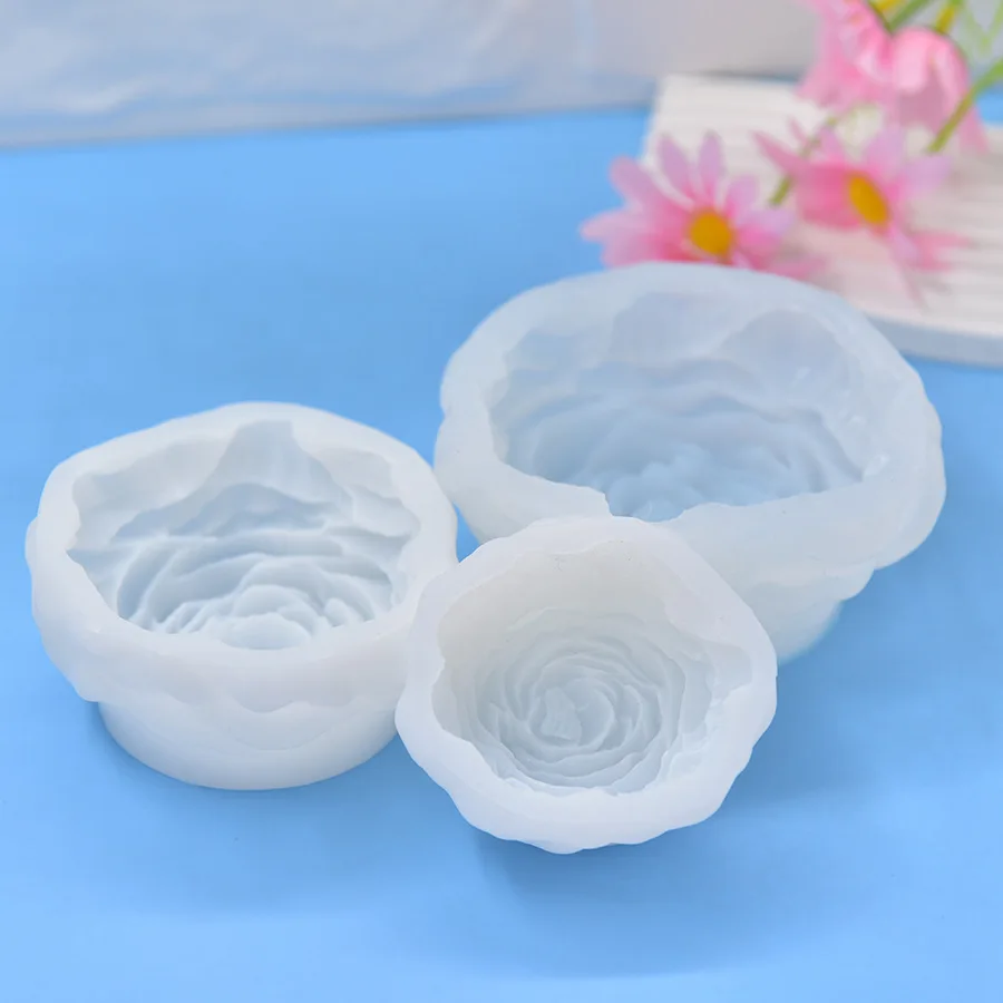 3D-Pfingstrosen-Silikonform, leicht zu entformen, wiederverwendbar für DIY-Bienenwachskerzen, Seife, Auto-Diffusor, Harz, handgefertigtes Ornament, Muttertagsgeschenk – Detail 13