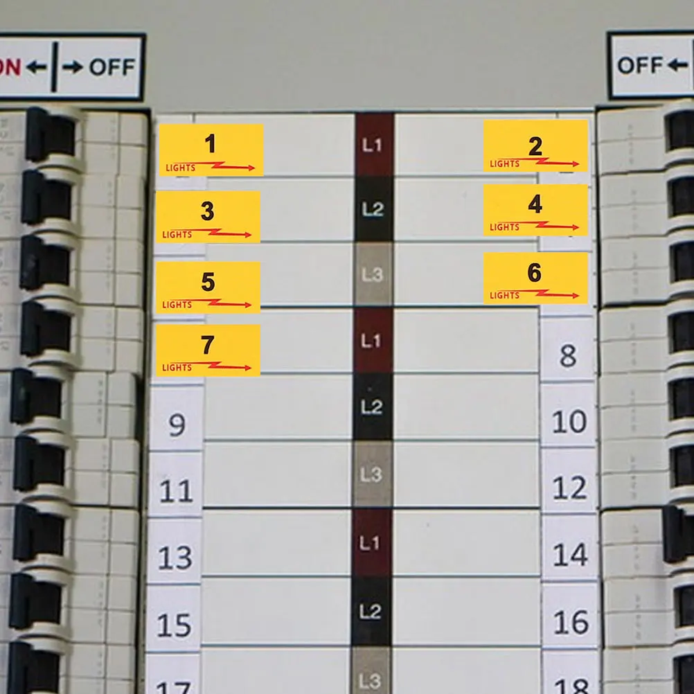 Efficient Self-Adhesive Labels 10 Sheets for Circuit Breakers Electric Panels and Fuse Boxes Fuse Box Labels Stickers for School