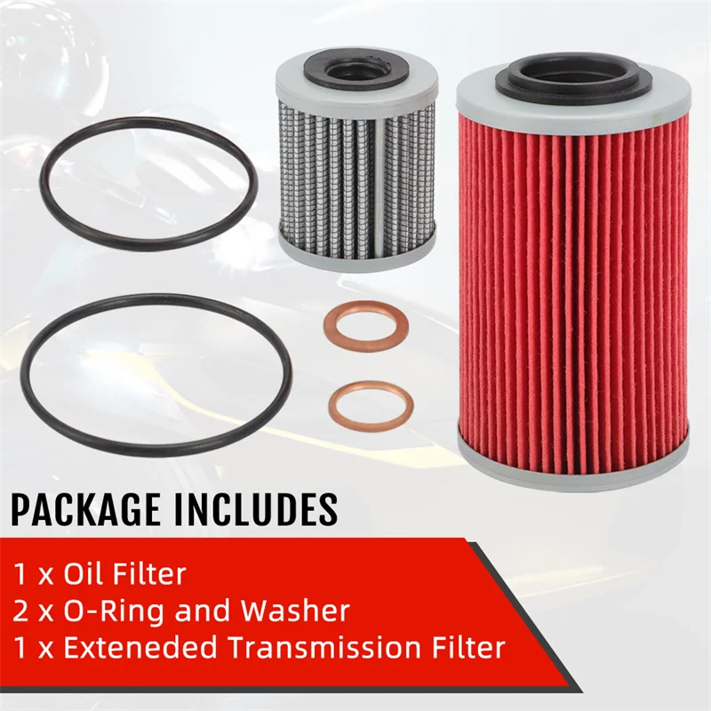 

Oil Filter & Seal Kit w/Extended Trans Filter 564-SE5 For Can-Am Spyder RS, GS, RS-S ST RT Models+