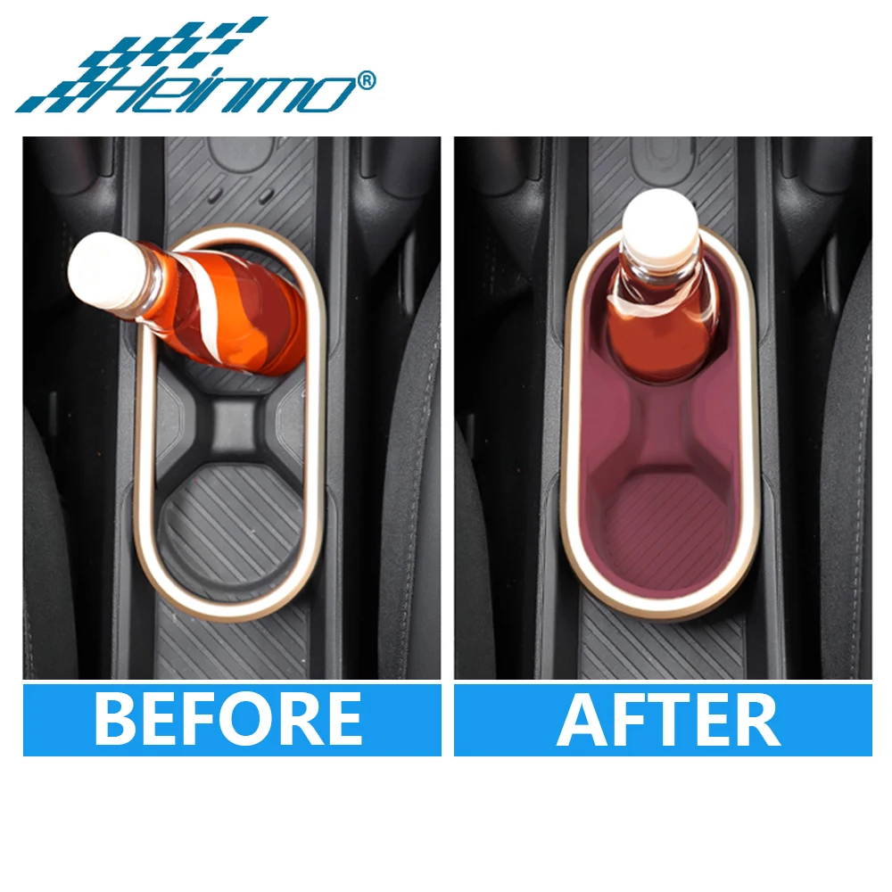 For Mini Cooper EV J01 E SE J05 Aceman Car Water Cup Holder Accessories Center Console Organizer Silicone Insert Storage Box