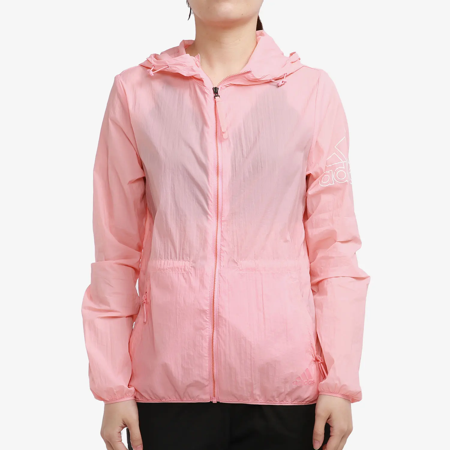 

Легкая ветровка Adidas Originals New Season с капюшоном, розовая, FT2886