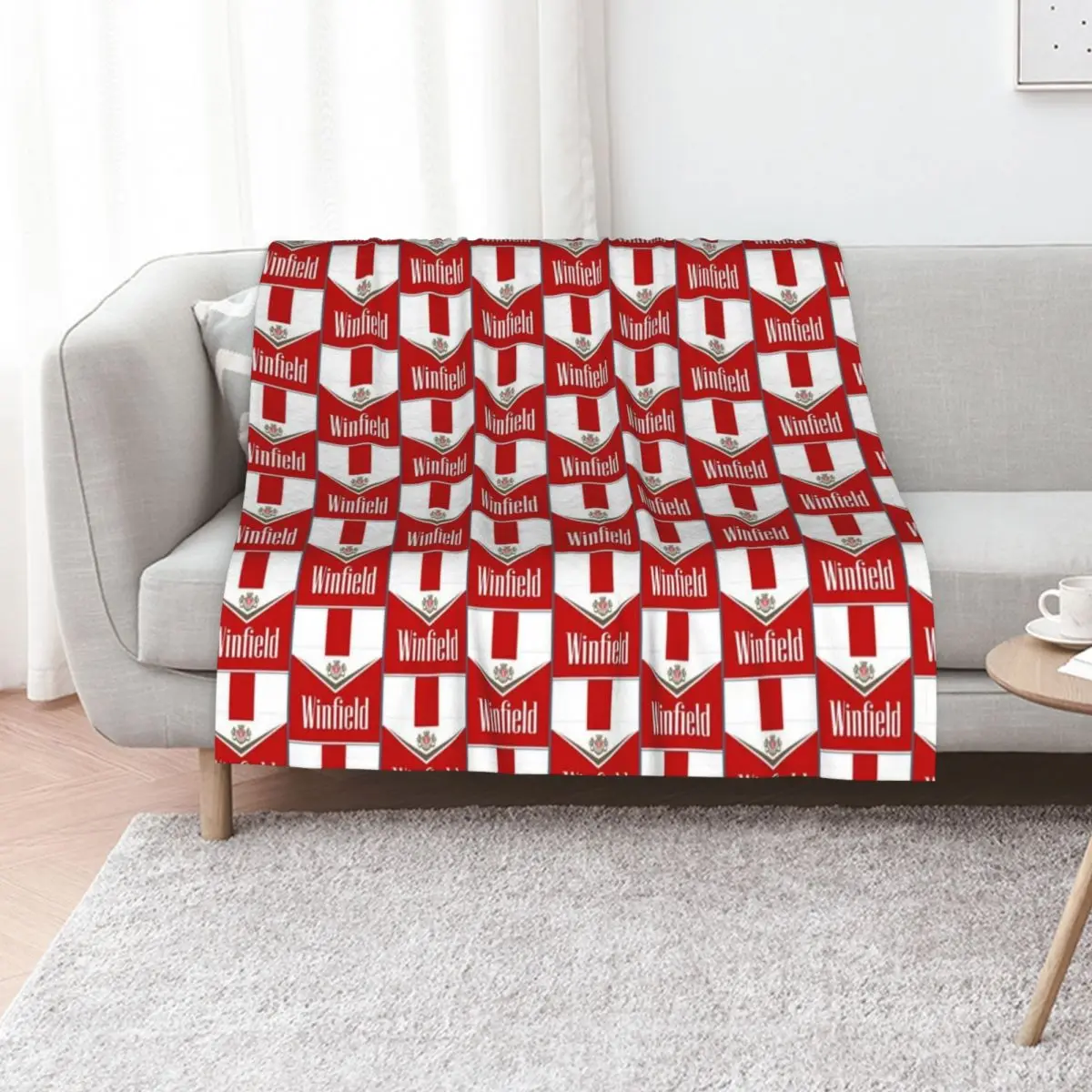 

WINFIELD RED Throw Blanket Sofas Luxury Designer blankets and throws for winter Blankets