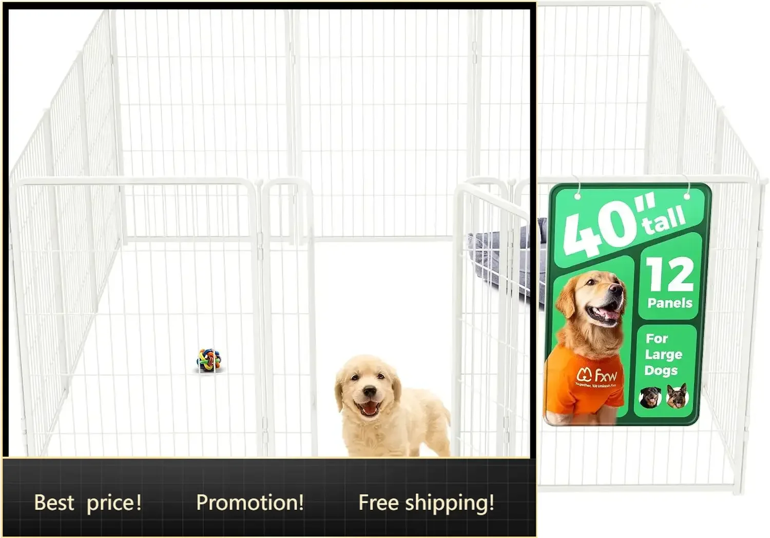 Homeplus Indoor Dog Playpen, 40