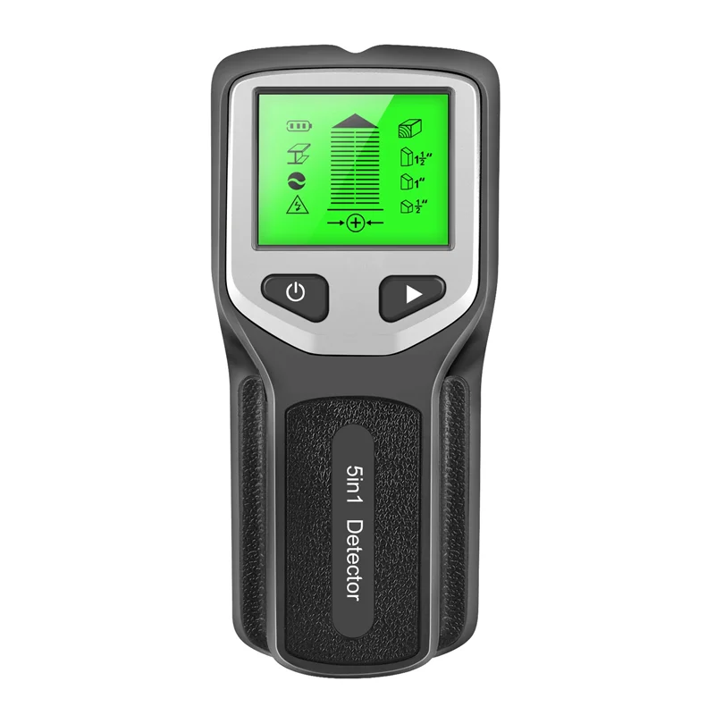 5-In-1 Studs Metal Detector Wall Scanner AC Wood Finder Cable Wires Depth Tracker Electric Box Finder Wall Detector Durable B
