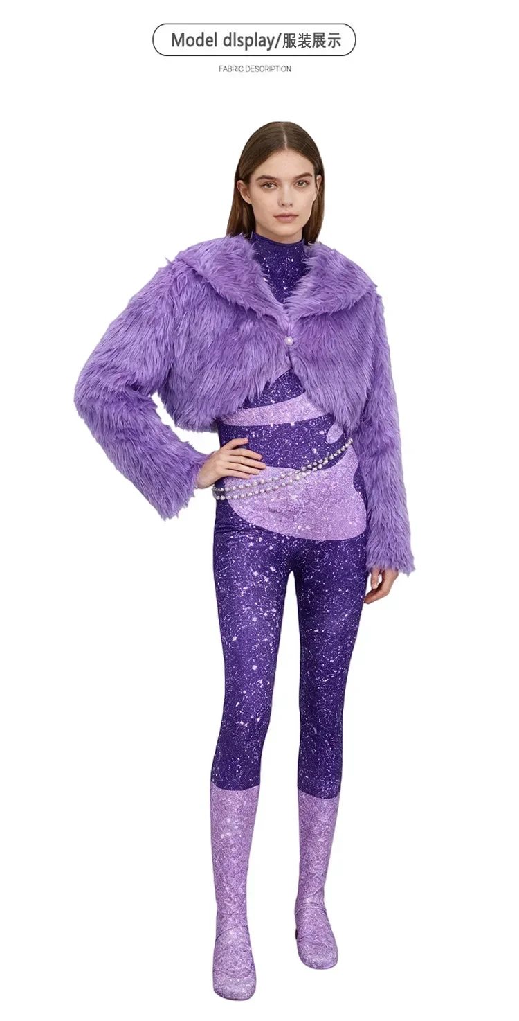 

Gazelle Cosplay Costume Carnival Party Female Singer Stage Performance Outfits Halloween Anime Zootopia Dress Up Clothes Set