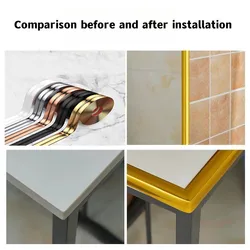 2M PVC Decoration Line Self-adhesive Background Wall Edge Banding Inside and outside corners of walls 3D Sticker Decorate Tape