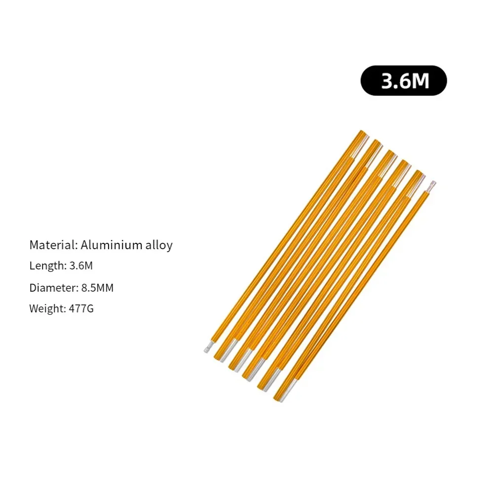

Camping Setup Aluminum Alloy Tent Poles Multi-section Tent Pole Design Aluminum Pole Compact Design Tent Poles