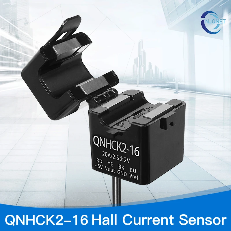 Snap-on Hall Current Sensor QNHCK2-16 10A 20A 50A 100A 2.5±2V 2.5V 0.625V split current transformer clamp ct current transducer - Image 5