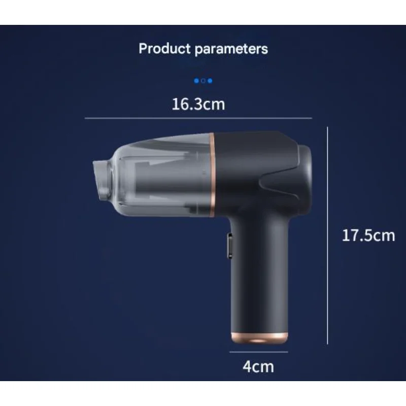 Lightweight Cordless Handheld Vacuum - Rechargeable, Portable for Home, Car, Carpet, Pet Hair - Compact On-the-Go Cleaning Solut