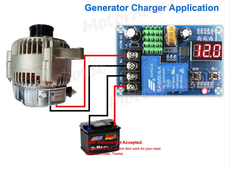 30A DC 6V-60V Batterieladegerät Automatisches Laden Controller Modul Schutzplatine Relaisschalter