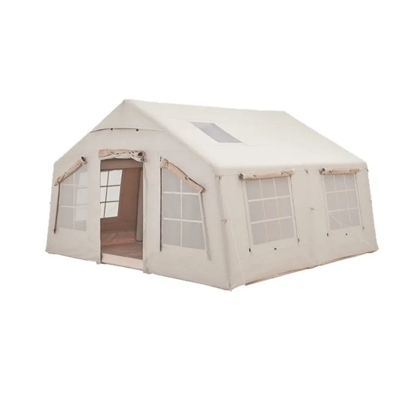 13.2㎡ inflatable tent outdoor camping travel cold, wind and sun protection automatic ridge sunshade tent