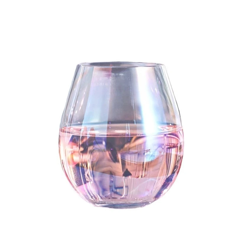 

Colored crystal glass cup home luxury purple magic juice cup water cup girl's heart