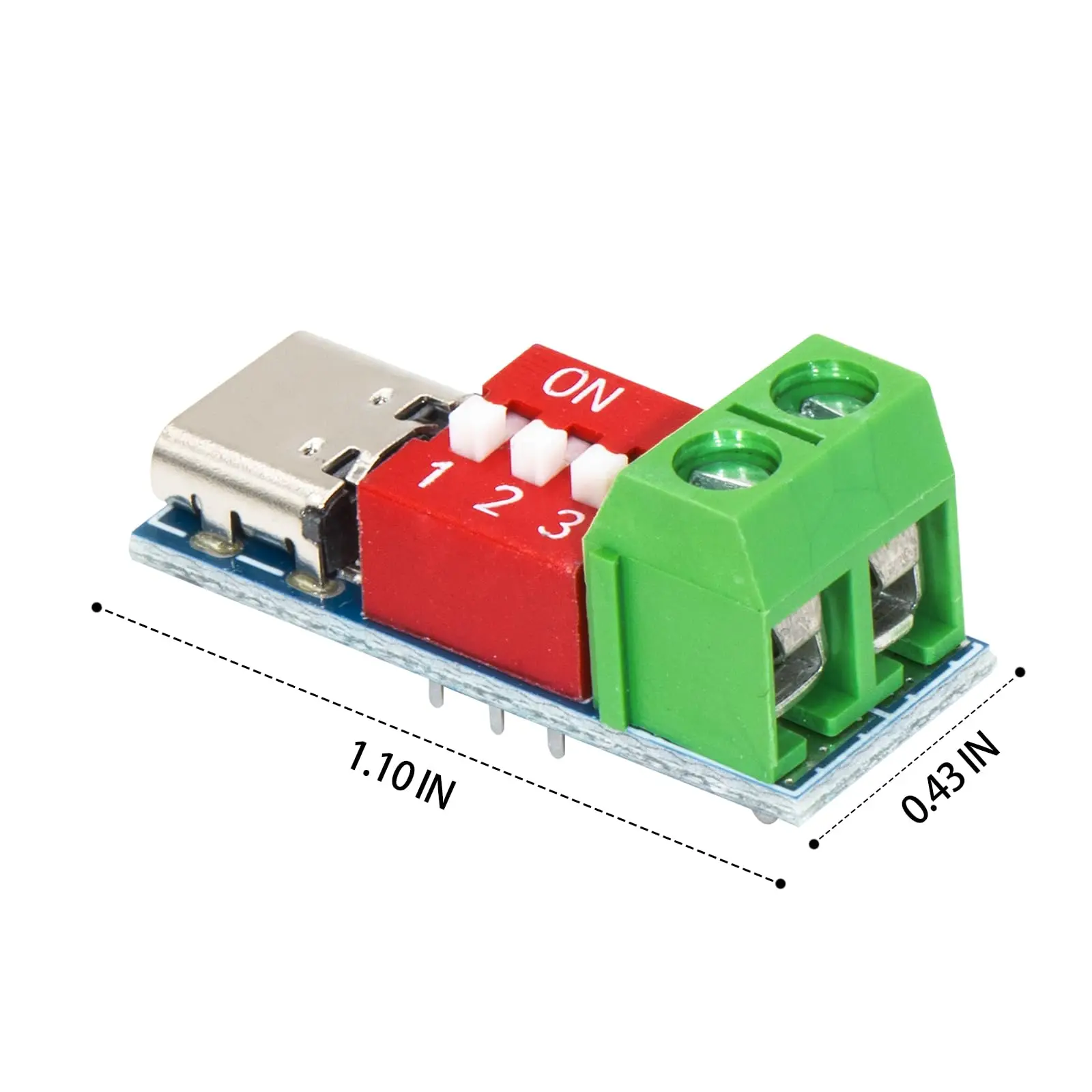 1/5/10pcs Type-C PD QC Trigger 5V~20V Dial Code Adjustment DC Voltage Power Module Dial Adjustment Voltage Fast Charging Decoy