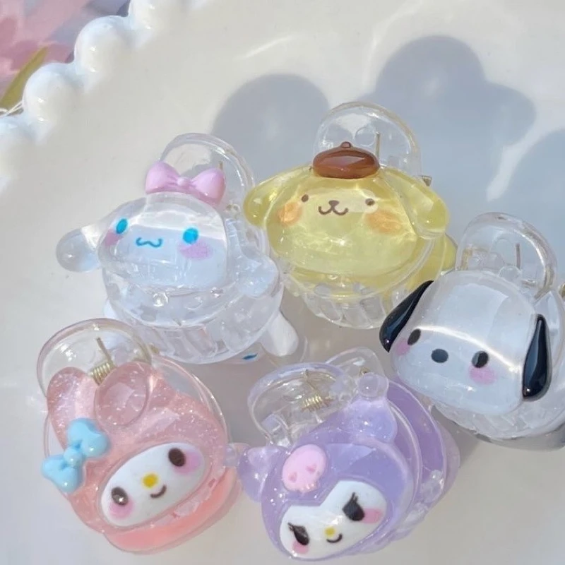 

Sanrio Hello Kitty Cartoon Hairpin Anime Figures Kuromi Cinnamoroll Hairpin Anime Merchandise Decoration Cute Girl Birthday Gift