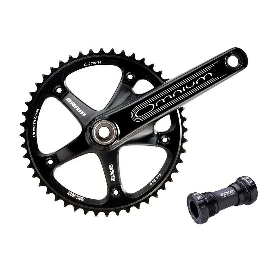 SRAM Original Omnium Track Crankset Fixed Gear Bicycle Chainwheel 48T GXP 165/170mm Single Speed Fixie Cranksets/Track Crankset