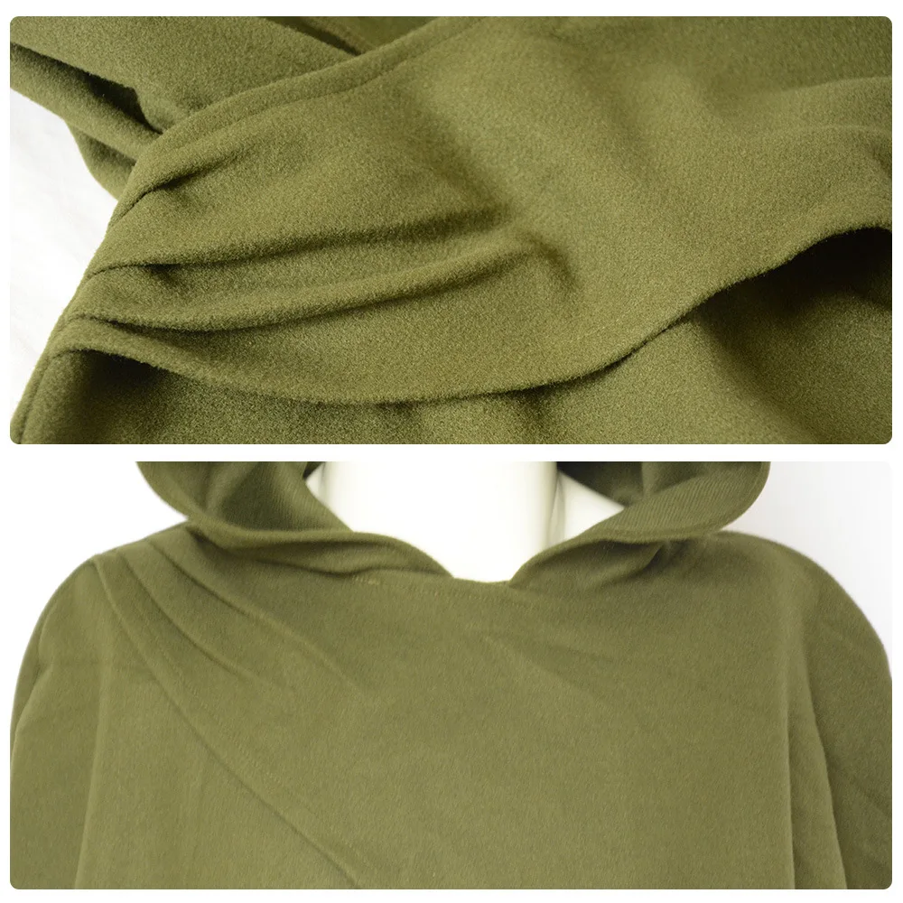 ชุดคลุมต่อสู้แบบขนสัตว์สไตล์เอลฟ์ยุคกลาง แหวนแห่งอำนาจ ชุดคอสตูมฮาโลวีนสำหรับผู้หญิง ชุดการแสดงแนวชาติพันธุ์ ฤดูใบไม้ผลิ 2024