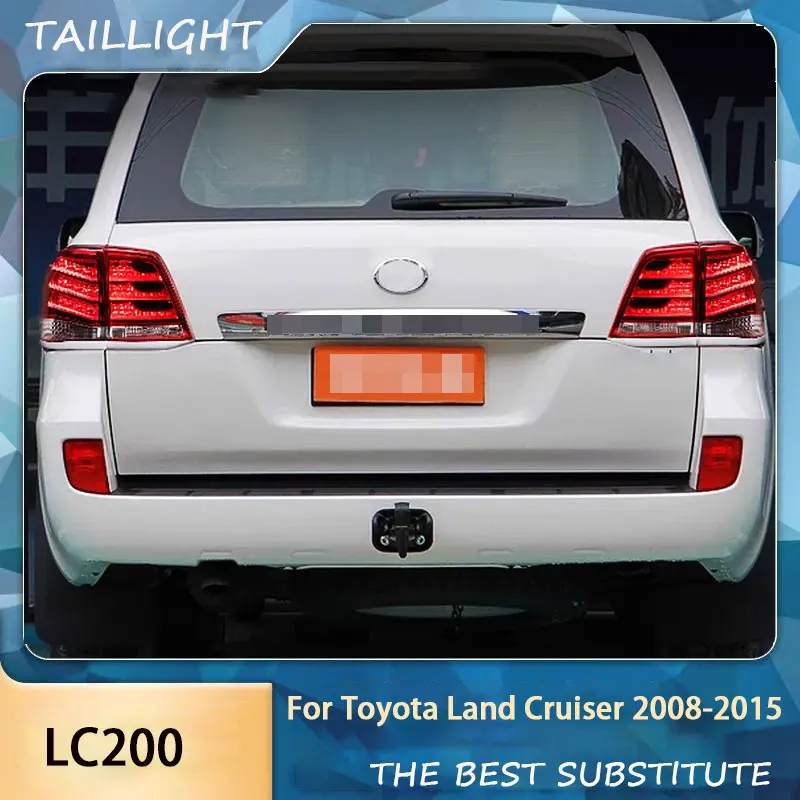 2PCS Suitable for Toyota LAND CRUISER 2008-2015  LED tail light assembly LC200 post-modification