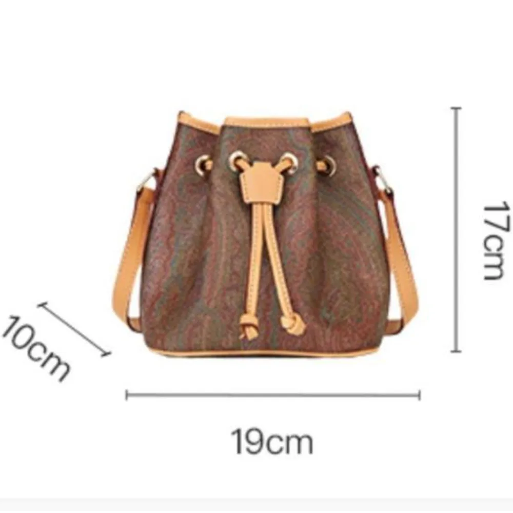 New Small Bucket Bag Lady Handbag Flap Bag Women\'s Shoulder Bag Leather Lady Messenger Bag  Female Crossbody Bag For Girl