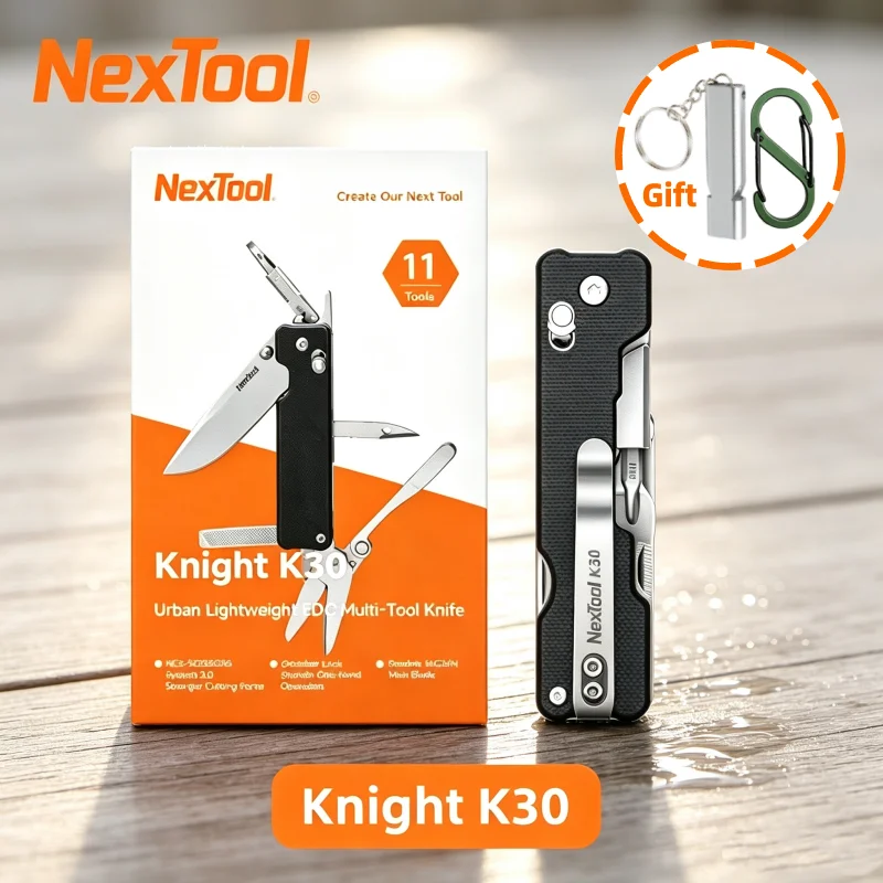 NexTool Knight EDC Pocket Knife K30 11 In 1 Multi-tool Outdoor Folding Knife Mini Portable Folding Scissors Hand Tool