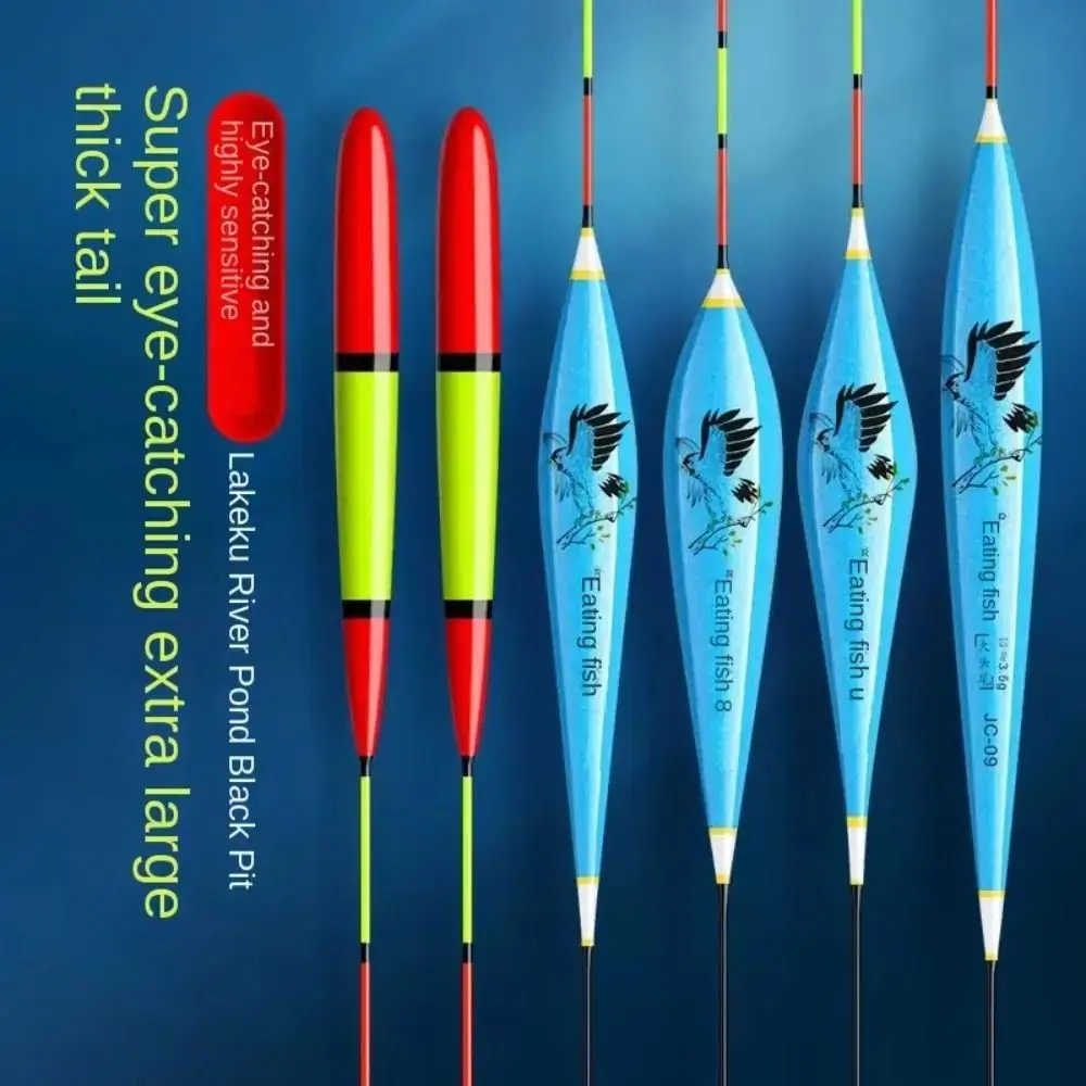 Eye-catching Triangle Tail Ultra Sensitive Float Fishing Bite The Hook Reminder Floats Bobbers Rocky Night Fishing Lure Floats