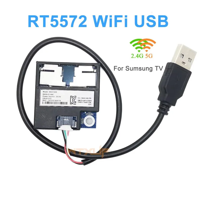 

Б/у двухдиапазонный USB Wi-Fi адаптер RT5572 BN59-01148C для сетевой карты телевизора Samsung с антенной PCB 2DBi, поддержка Linux и Windows