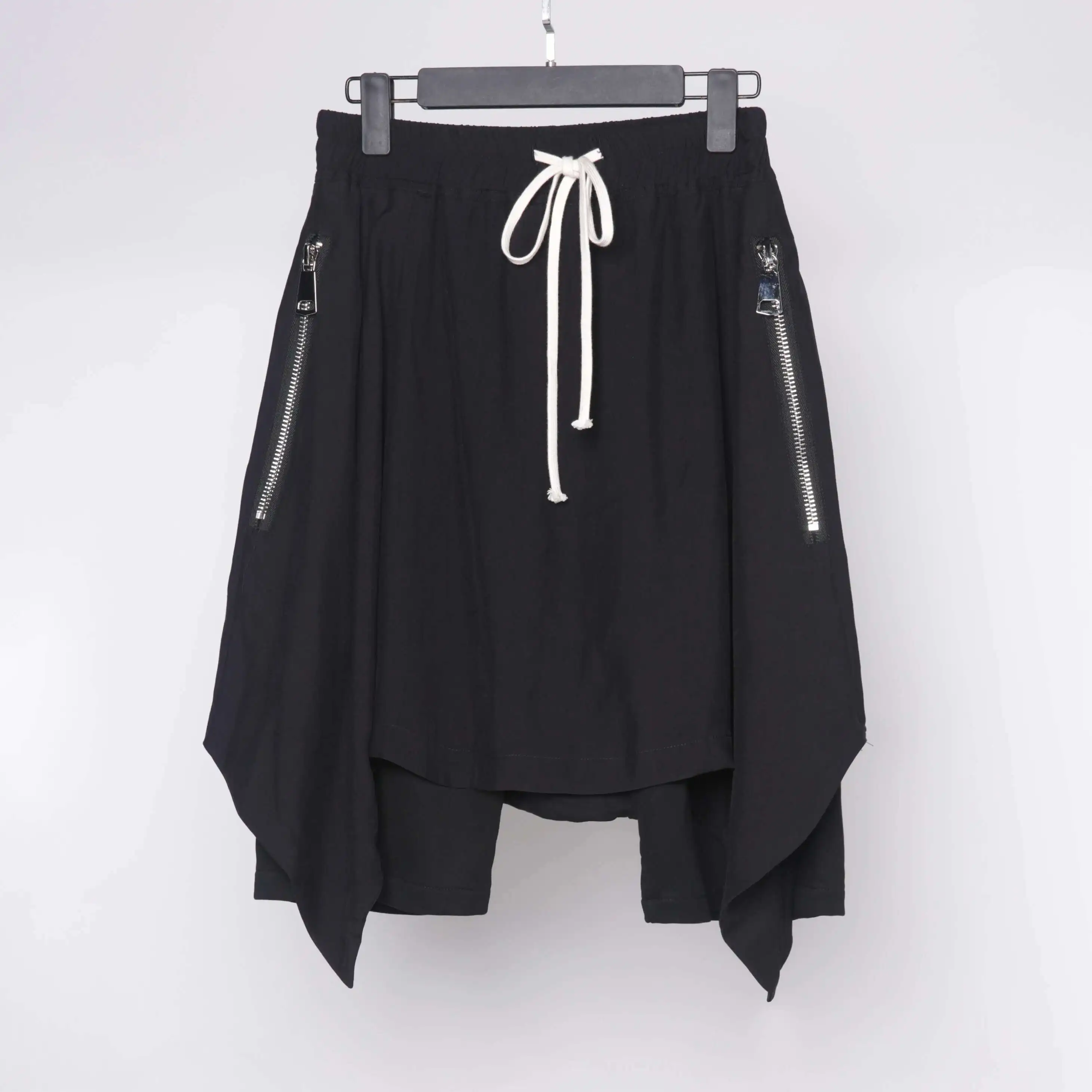 Loose Zipper Ing The In Vertical Shorts Design Personality Dark Original And Culottes Ro Style