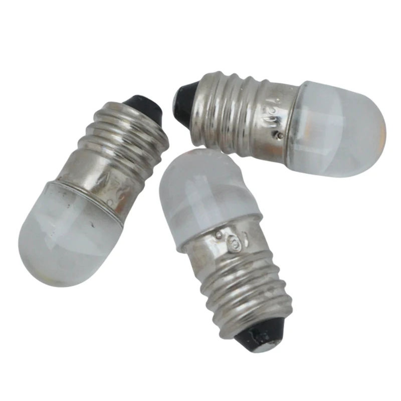 Ampolletas E10 Led Instrument Bulb 6V 12V 24V Mini Flashlight Torch Headlight Car Auto Interior Exterior Light Head Lamp 6 12 V view 6