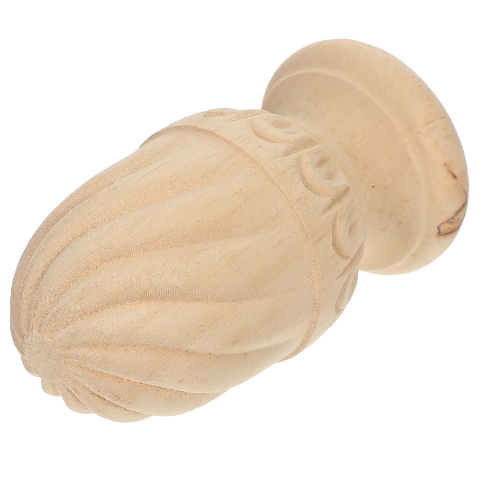 未完成の木製フィニアル、パイナップル型のクラフトスピンドル、DIY階段、ベッドポスト装飾、手すりポストトッパー、木工、ローマ風