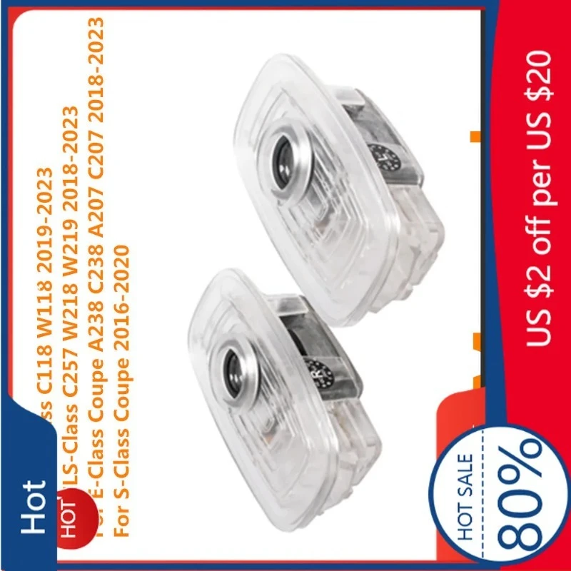 

For MERCEDES-BENZ For Sticker LED Car Door Logo Shadow Welcome Projector Light Accessories For Mercedes Benz CLA C118 W118 CLS C