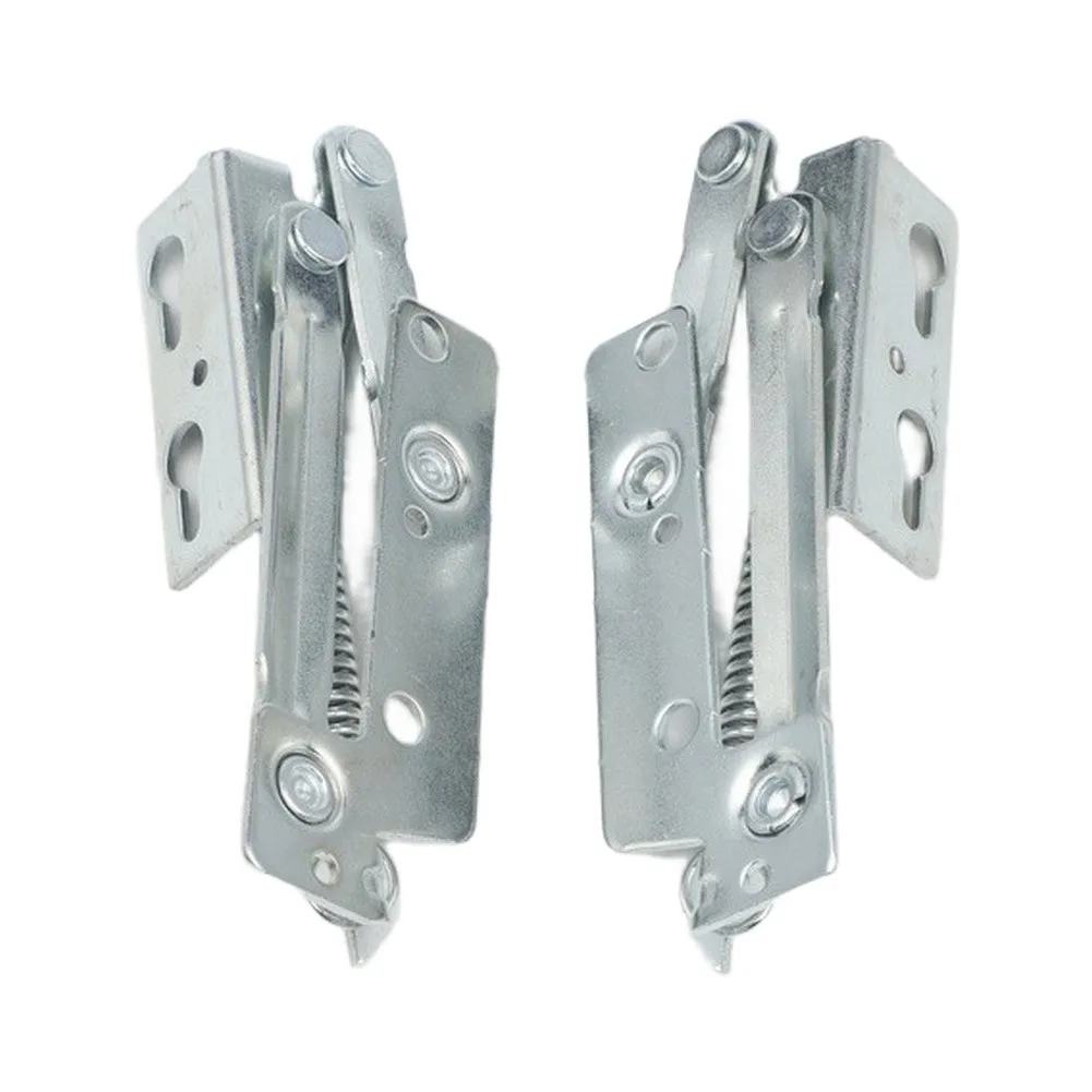 Pair of steel lift up hinge flap supports for sofa cabinet bed with 240N spring force and 80 degree opening range