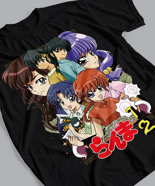 T-shirt For Anime Ranma 1/2 y sus Encantadores Personajes