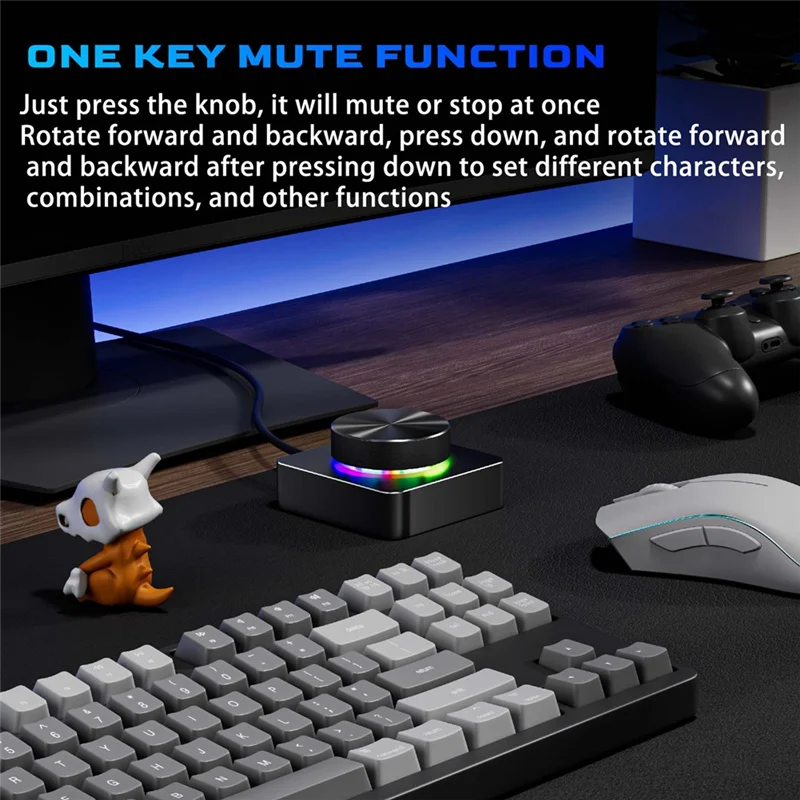 

【Эксклюзив!】Ручка регулировки громкости Компьютерный динамик Режимы регулятора громкости USB + Bluetooth Мультимедийный контроллер