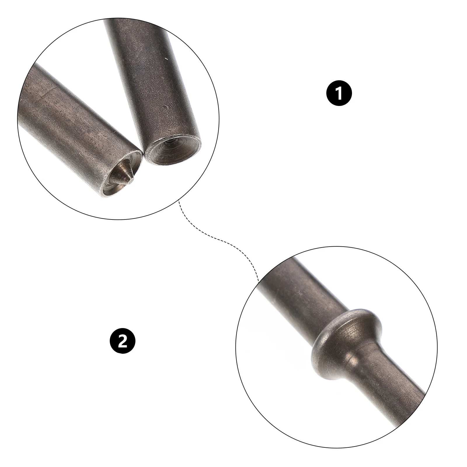 2pcs Rivet Pneumatic Air Hammer For Solid Hollow Rivets Half Solid Hammer Durable Replacement Tool For Rivet Gun