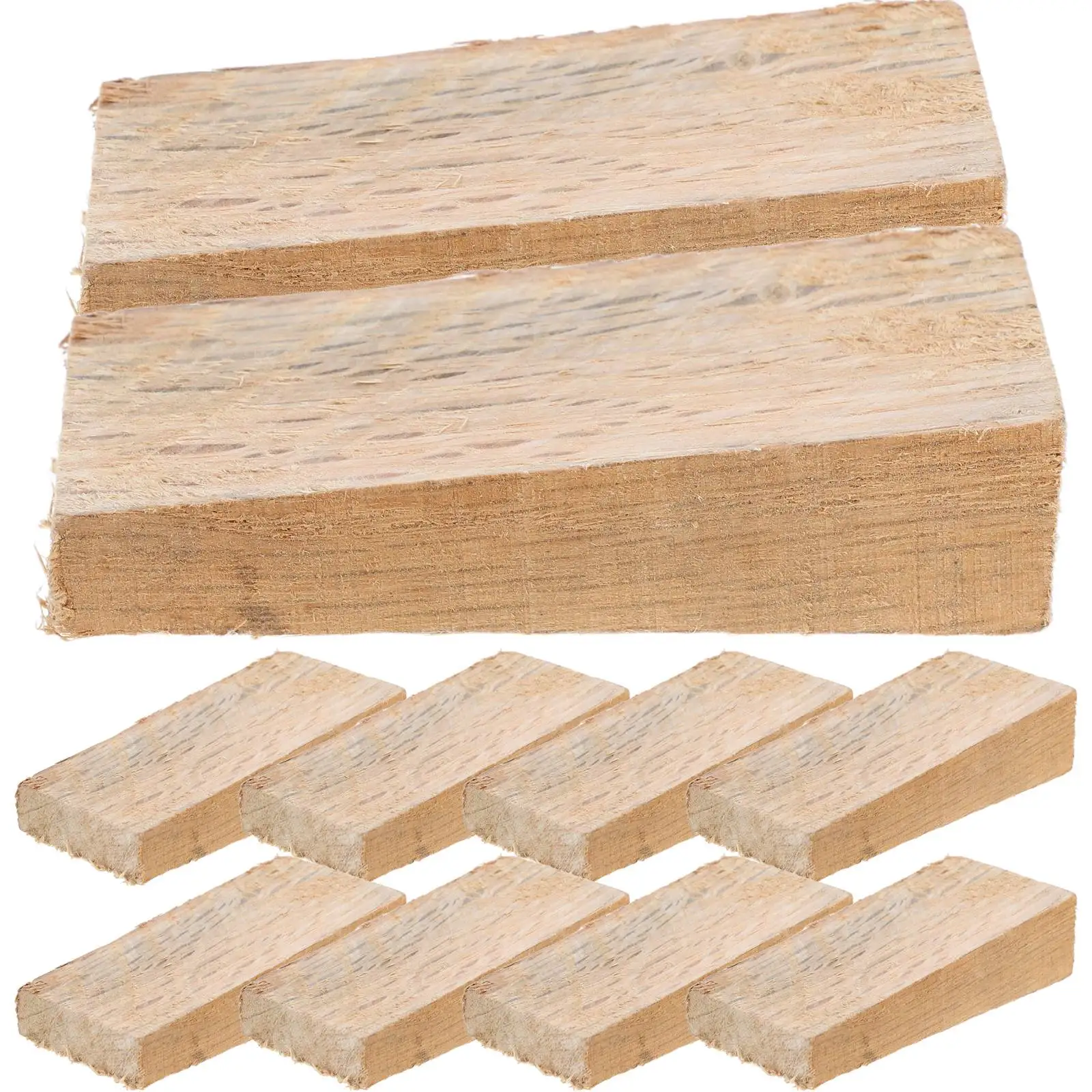 12 Pcs Vintage Wooden Wedges Light Brown Handle Parts Garden Hoe Hardware Axe Maintenance Tool Reusable Easy Installation