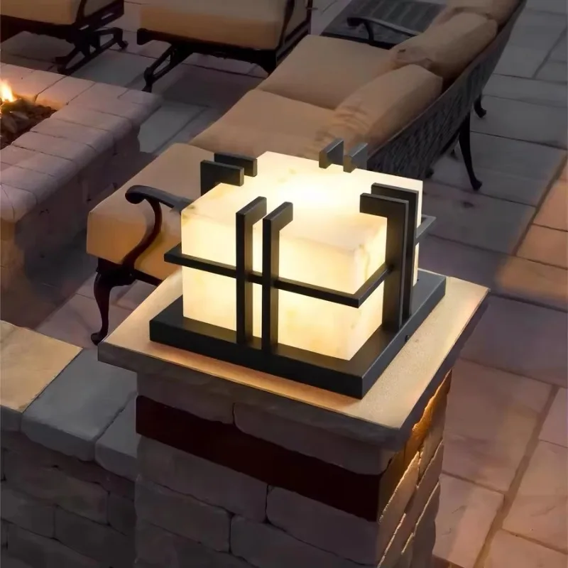 

IP65 Waterproof Outdoor Decoration Garden Courtyard Pillar Lights Convenient Door Post and Table Lamps Stand