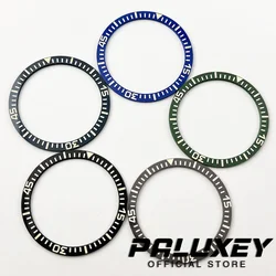 38mm Black Blue Green Bezel Insert Ceramic Bezel Luminous Watch Ring Accessories For 40mm Vintage Diving Case Watch Replacement